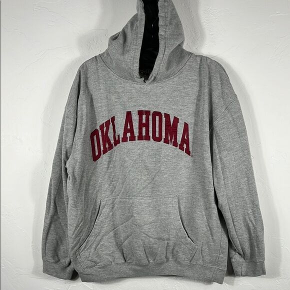 🔥🏈 Vintage OKLAHOMA SOONERS College Embroidered HOODIE Sweatshirt XL - EXCELLE - Picture 1 of 9